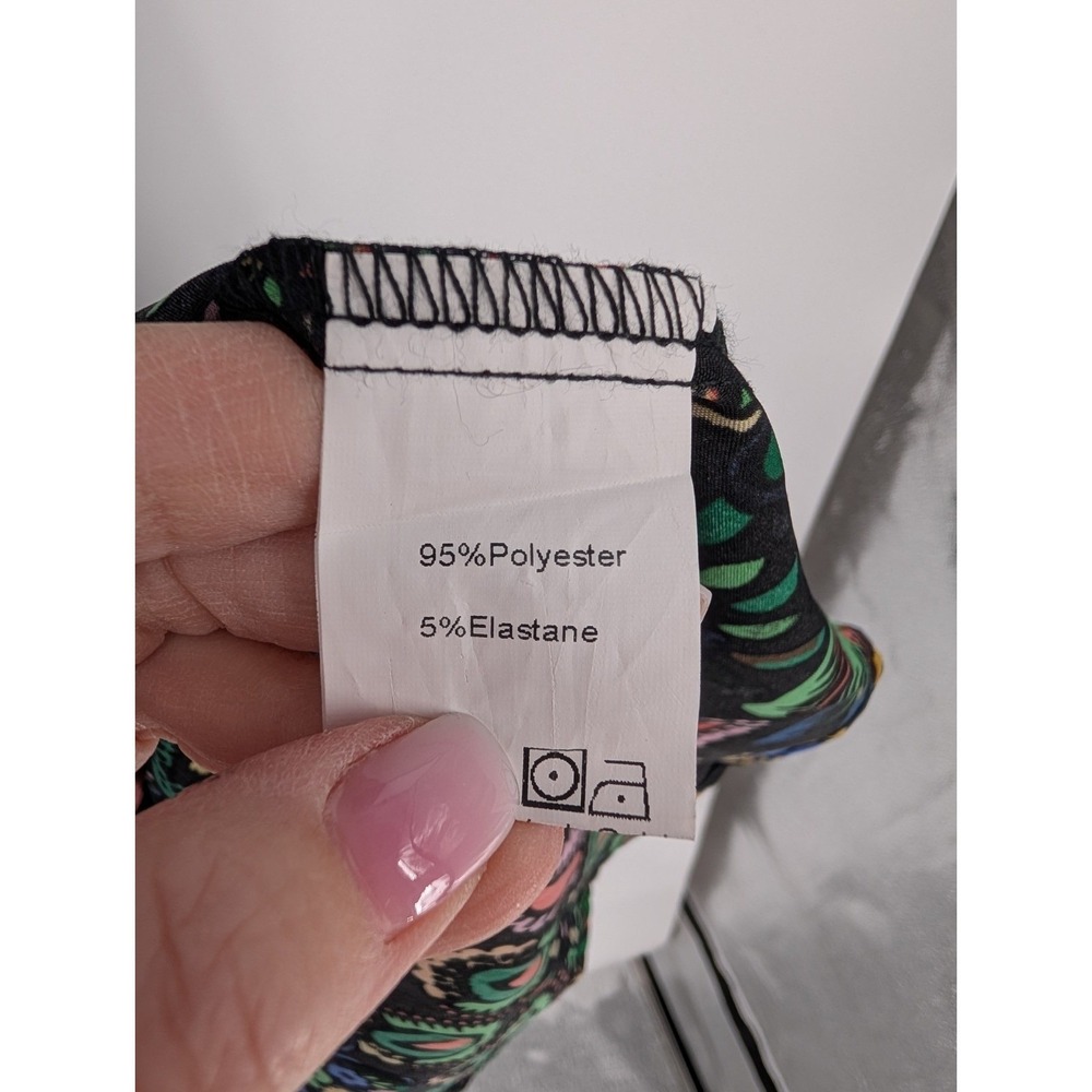 RusttyDustty Black Floral Tiered Ruffle Maxi Dress SML Rio Boho Cottage Prairie - Picture 12 of 16